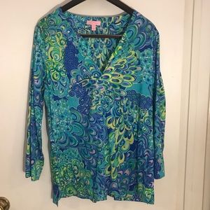 Lilly Pulitzer Long Sleeved Tunic Large